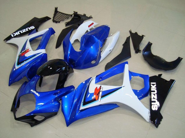 2007-2008 White Blue Black OEM Style Suzuki GSXR 1000 Motorcycle Fairing UK Stores