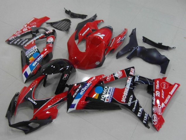 2007-2008 Red Black Blue White JOMO Suzuki GSXR 1000 Motorcycle Fairings UK Stores