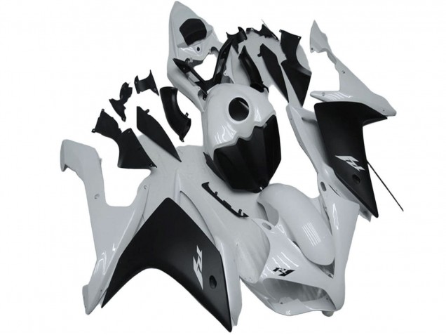 2007-2008 White Matte Black Yamaha YZF R1 Motorcycle Fairing UK Stores