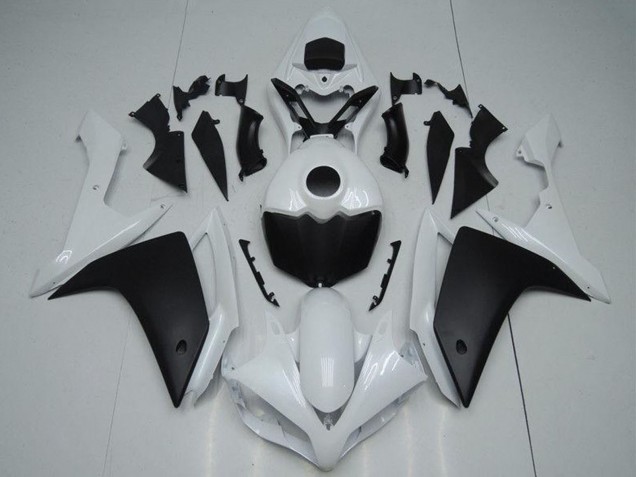 2007-2008 White Matte Black Yamaha YZF R1 Motorcycle Fairing UK Stores