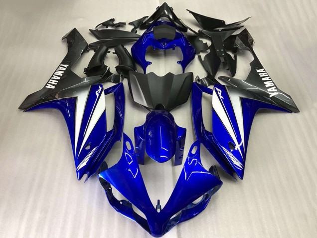 2007-2008 Blue White Matte Black Yamaha YZF R1 Motorcycle Fairings UK Stores