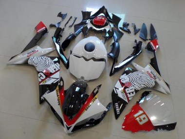 2007-2008 White Red Black Yellow Dark Dog Yamaha YZF R1 Motorcycle Fairings UK Stores
