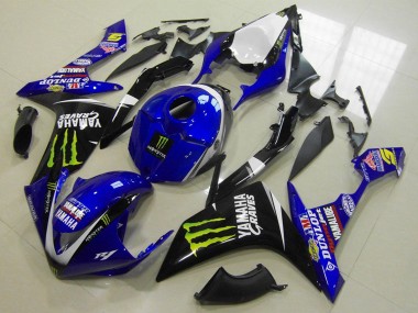 2007-2008 White Blue Black Green Monster Yamaha YZF R1 Motorcycle Fairings UK Stores