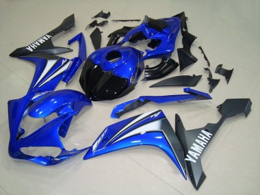 2007-2008 Blue White Black Yamaha YZF R1 Motorcycle Fairings UK Stores