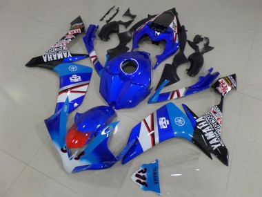 2007-2008 Blue White Red Black Yamaha YZF R1 Motorcycle Fairings UK Stores