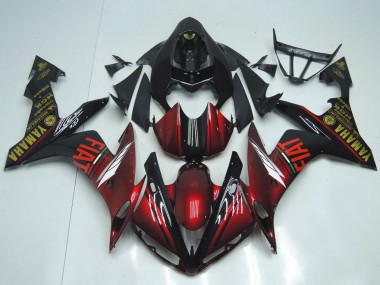 2007-2008 Marron Red Black Fiat Yamaha YZF R1 Motorcycle Fairings UK Stores