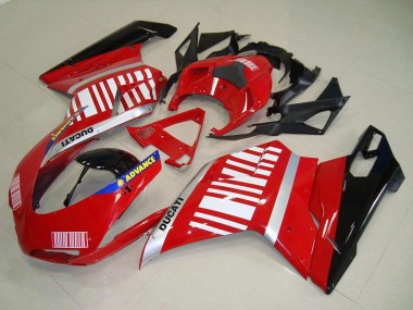 2007-2014 Silver Blue Red Glossy Black Ducati 848 1098 1198 Motorcycle Fairings UK Stores