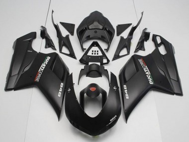 2007-2014 Matte Black Corse Ducati 848 Motorcycle Fairings UK Stores