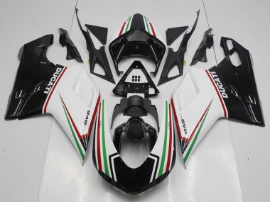 2007-2014 White Red Green Glossy Black Ducati 848 Motorcycle Fairing Kits UK Stores