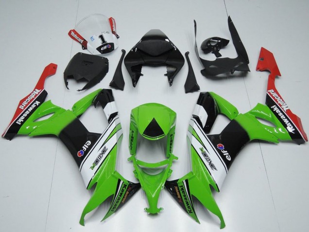 2008-2010 Green White Black Red Elf Motorrad Kawasaki ZX10R Motorcycle Fairings UK Stores