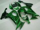 2008-2010 Glossy Black Green Flame Kawasaki ZX10R Motorcycle Fairings UK Stores