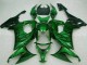 2008-2010 Glossy Black Green Flame Kawasaki ZX10R Motorcycle Fairings UK Stores
