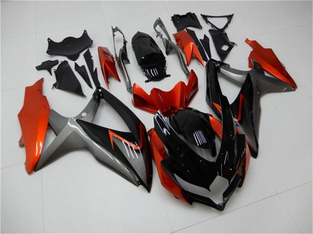 2008-2010 Orange Grey Glossy Black Suzuki GSXR 600/750 Motorcycle Fairings UK Stores