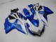 2008-2010 White Blue Suzuki GSXR 600/750 Motorcycle Fairings UK Stores