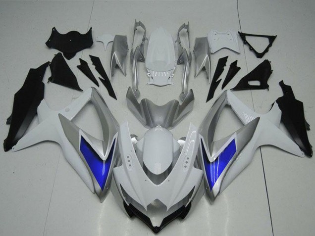 2008-2010 Silver White Blue Black Suzuki GSXR 600/750 Motorcycle Fairings UK Stores