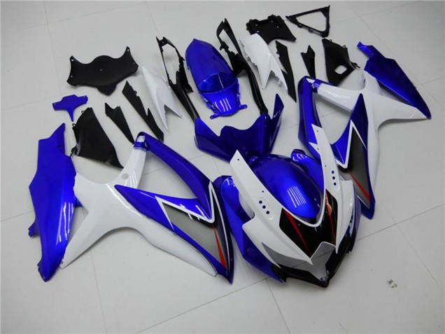2008-2010 White Blue Black Red Line Suzuki GSXR 600/750 Motorcycle Fairings UK Stores
