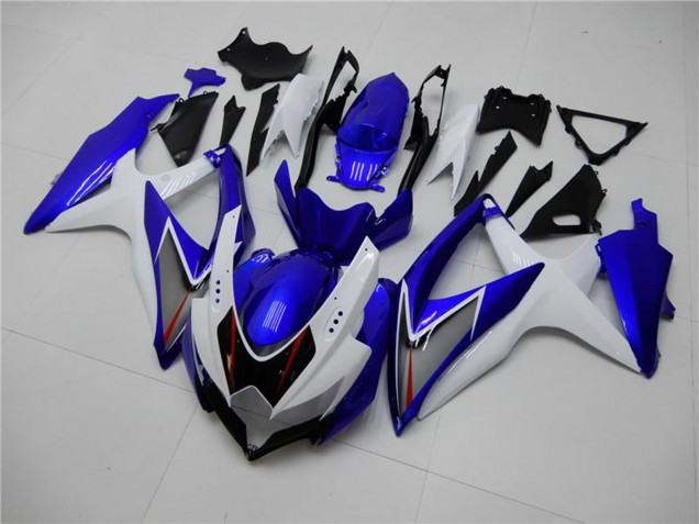 2008-2010 White Blue Black Red Line Suzuki GSXR 600/750 Motorcycle Fairings UK Stores