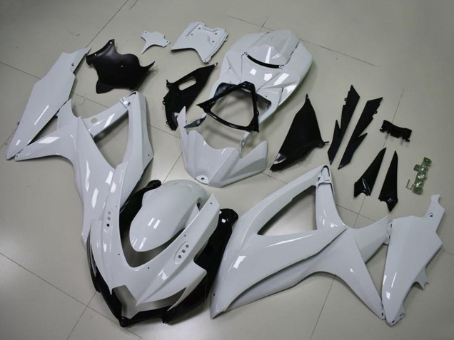 2008-2010 Glossy White Suzuki GSXR 600/750 Motorcycle Fairings UK Stores