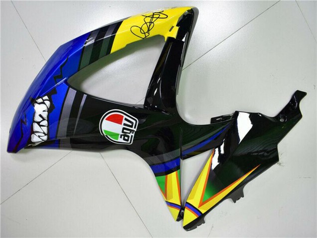 2008-2010 Blue Yellow Shark Suzuki GSXR 600/750 Motorcycle Fairings UK Stores
