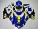 2008-2010 Blue Yellow Shark Suzuki GSXR 600/750 Motorcycle Fairings UK Stores