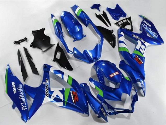 2008-2010 Blue White Green Black Suzuki GSXR 600/750 Motorcycle Fairings UK Stores