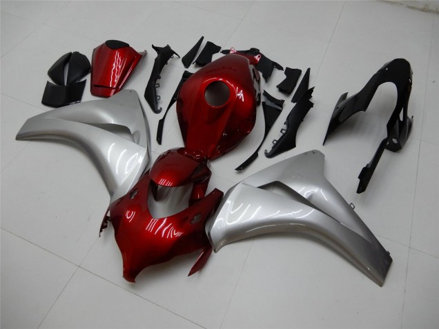 2008-2011 Silver Maroon Red Honda CBR1000RR Motorcycle Fairings UK Stores