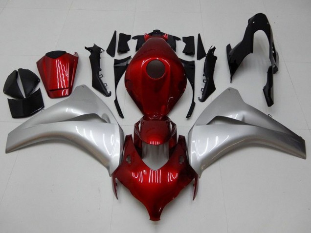 2008-2011 Silver Maroon Red Honda CBR1000RR Motorcycle Fairings UK Stores