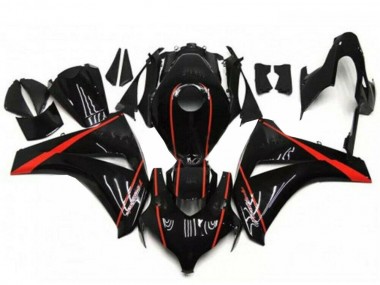 2008-2011 Glossy Black Red Honda CBR1000RR Motorcycle Fairings UK Stores