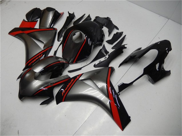 2008-2011 Grey Red Glossy Black Honda CBR1000RR Motorcycle Fairing UK Stores