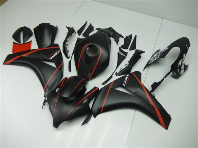 2008-2011 Matte Black Red Honda CBR1000RR Motorcycle Fairings UK Stores