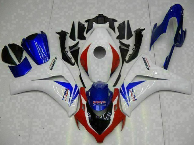 2008-2011 White Red Blue HRC Honda CBR1000RR Bike Fairings UK Stores