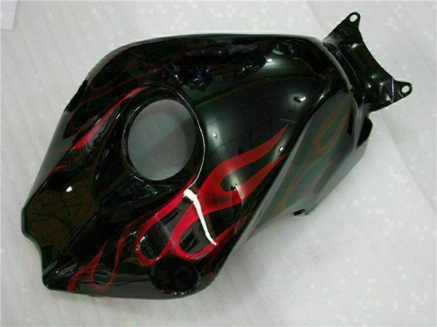2008-2011 Glossy Black Red Flame Honda CBR1000RR Motorcycle Fairing Kits UK Stores