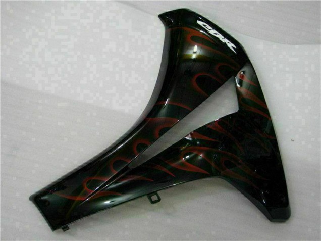 2008-2011 Glossy Black Red Flame Honda CBR1000RR Motorcycle Fairing Kits UK Stores