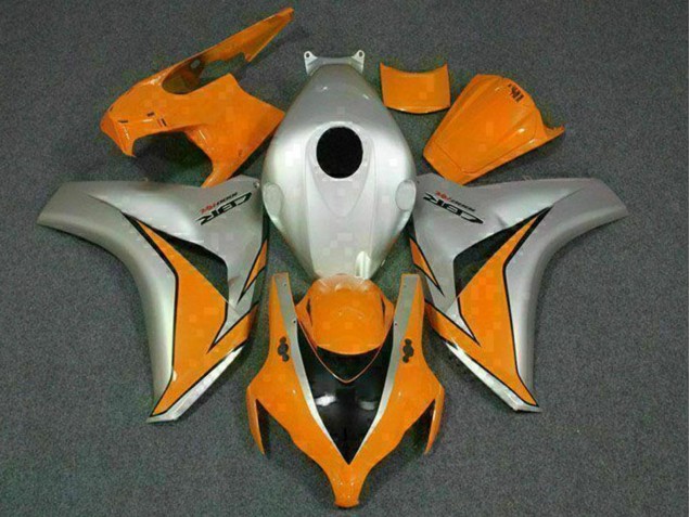 2008-2011 Silver Orange Honda CBR1000RR Motorcycle Fairings UK Stores