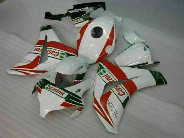 2008-2011 White Red Green Castrol Honda CBR1000RR Motorcycle Fairings UK Stores