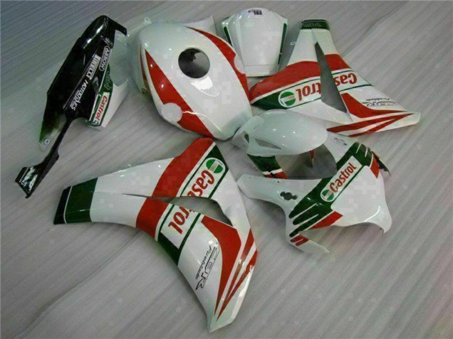 2008-2011 White Red Green Castrol Honda CBR1000RR Motorcycle Fairings UK Stores