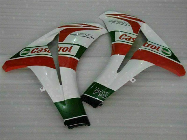 2008-2011 White Red Green Castrol Honda CBR1000RR Motorcycle Fairings UK Stores