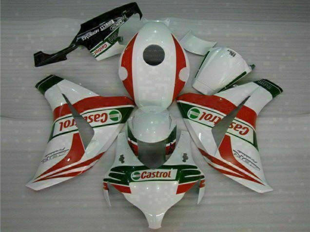 2008-2011 White Red Green Castrol Honda CBR1000RR Motorcycle Fairings UK Stores