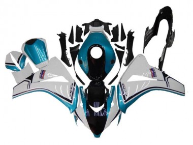 2008-2011 White Blue Glossy Black Honda CBR1000RR Motorcycle Fairings UK Stores