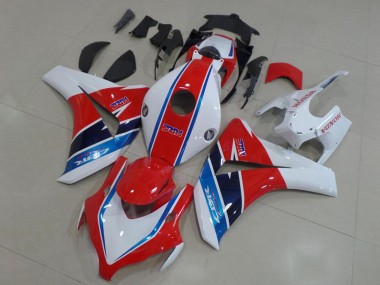 2008-2011 White Red Blue HRC Honda CBR1000RR Motorcycle Fairing Kits UK Stores