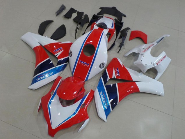 2008-2011 White Red Blue HRC Honda CBR1000RR Motorcycle Fairing Kits UK Stores
