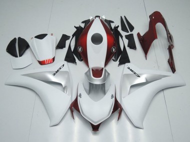 2008-2011 White Silver Candy Red Honda CBR1000RR Motorcycle Fairings UK Stores