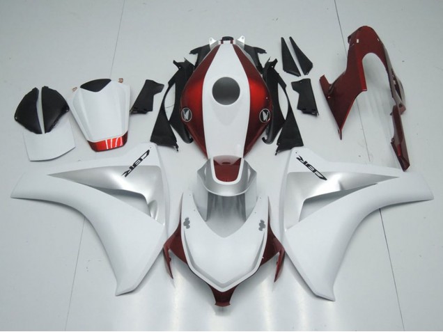 2008-2011 White Silver Candy Red Honda CBR1000RR Motorcycle Fairings UK Stores