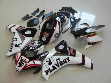 2008-2011 White Red Glossy Black Playboy Honda CBR1000RR Motorcycle Fairings UK Stores