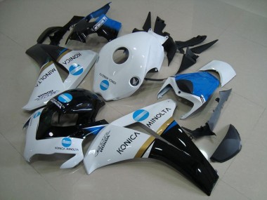 2008-2011 White Blue Glossy Black Konica Minolta Honda CBR1000RR Motorcycle Fairings UK Stores