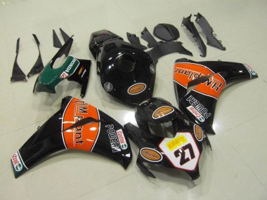 2008-2011 Glossy Black Orange HM Plant 27 Honda CBR1000RR Motorcycle Fairings UK Stores