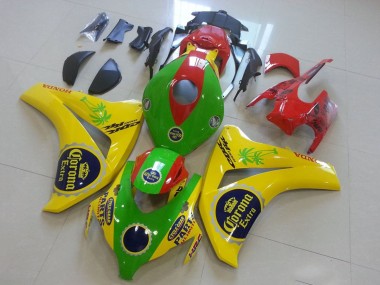 2008-2011 Yellow Green Red Black Corona Honda CBR1000RR Motorcycle Fairings UK Stores