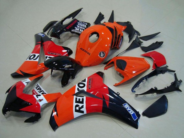 2008-2011 Orange White Red Glossy Black Repsol Honda CBR1000RR Abs Fairings UK Stores