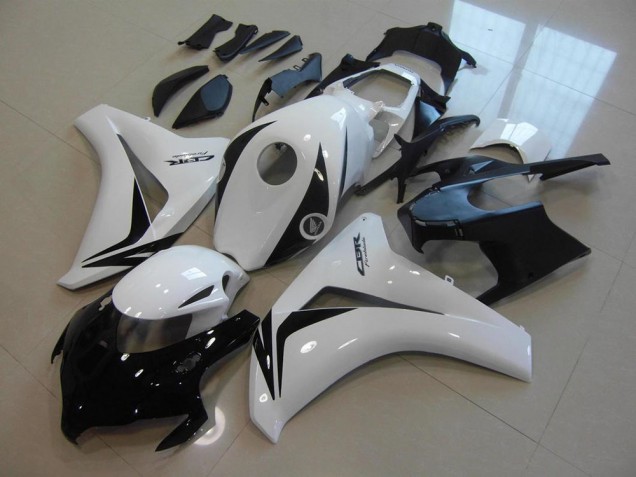 2008-2011 White Glossy Black Honda CBR1000RR Motorcycle Fairing Kits UK Stores