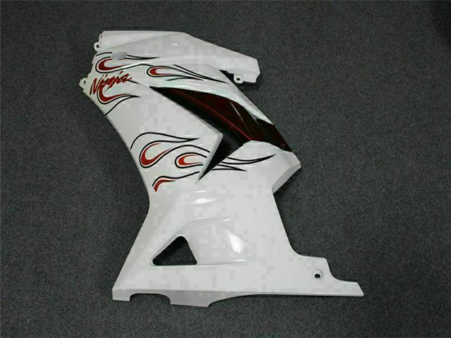 2008-2012 White Red Kawasaki EX250 Motorcycle Fairings UK Stores